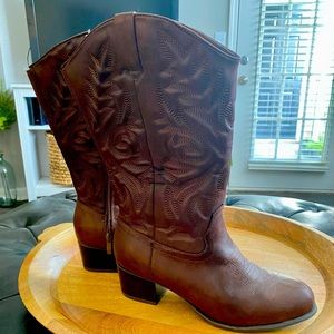 Torrid wide calf cowboy boots